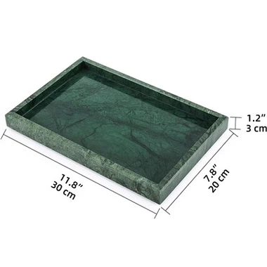 Marmor fyrkantig bricka